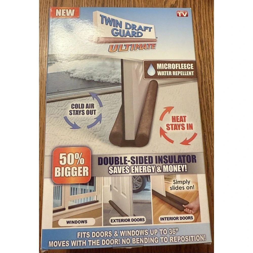 Twin Draft Guard Ultimate Microfleece Water Repellent Double Sided Insulator New